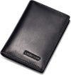 Leather Business Card Case Holder for Men & Women, Italian Calfskin