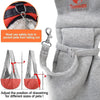 Small Dog Sling Carrier - Classic Strap & Classic Pocket - for 3-10 Lbs Pets(Grey)