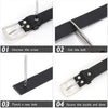 Women Casual Leather Belt for Jeans Pants, Fashion Ladies Girls Waist Dress Belt