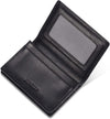 Leather Business Card Case Holder for Men & Women, Italian Calfskin