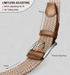 Stretch Belt Men,Mens Gift Woven Braided Web Belt 1 3/8 for Golf Casual Pants Shirts Jeans