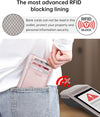 Slim Wallet for Men, Minimalist Front Pocket RFID Blocking Leather Wallet Credit Card Holder for Men & Women