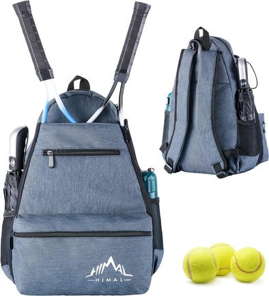 Outdoors Tennis Backpack Tennis Bag - Large Storage Holds 2-3 Rackets and Necessities with Tennis,Pickleball,Racketball,Suitble for Women,Men and Teenagers