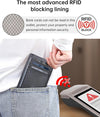 Slim Wallet for Men, Minimalist Front Pocket RFID Blocking Leather Wallet Credit Card Holder for Men & Women