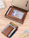 Money Clip, Front Pocket Wallet, Leather RFID Blocking Strong Magnet Thin Wallet