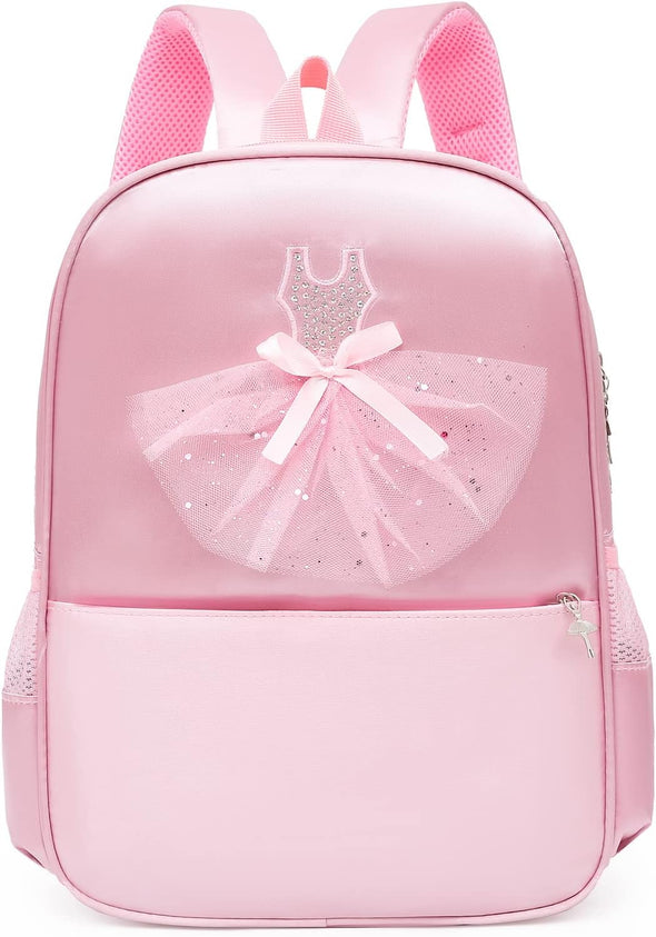 Cute Ballet Dance Backpack Tutu Dress Dance Bag with Key Chain Girls