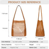 Women Soft Genuine Leather Totes Shoulder Bag Purses and Handbags with Top Magnetic Snap Closure