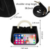 Evening Purse Women Small Pearl Handbags Soft Leather Ruched Bag Wedding Bridal Clutch Party Prom Crossbody Purses