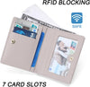 Small Women Wallet RFID Blocking Bifold Pocket Wallet Slim Compact Ladies Purse Mini Wallets for Women (Grey)