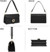 Crossbody Bags for Women Trendy - Small Cross Body Purse Shoulder Bag Leather Handbags Evening Clutch with 2 Straps