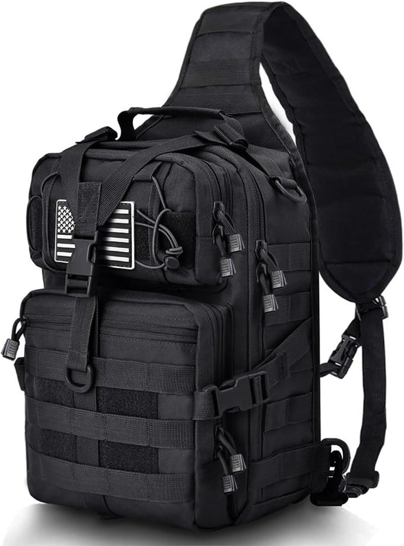 Tactical Sling Bag Pack Military Rover Shoulder Sling Backpack EDC Molle Assault Range Bag