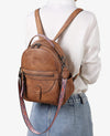 Mini Backpack Purse for Women, Designer Leather Cute Roomly Small Backpacks, Ladies Shoulder Backpack Fashion Handbag