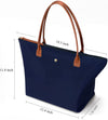 Shoulder Tote Bag for Women, Nylon Top-Handle Purse, Foldable Weekend Hobo Handbag