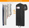 65" Long Garment Bags for Travel Dress Bags Wedding Dress Cover Waterproof Clothing Bags Storage Traveling Clothes Protector for Closet Wardrobe Bags 2 Packs for Gowns, Tuxedos, Coats, Black