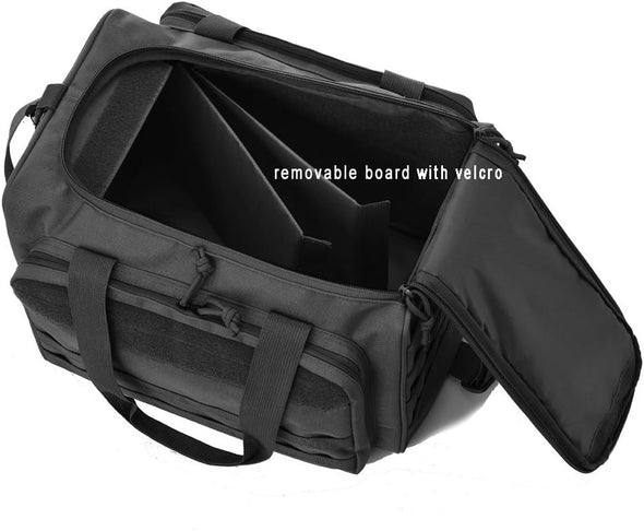 Tactical Gun Range Bag Deluxe Pistol Shooting Range Duffle Bags