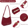 Shoulder Bags for Women Red Purse Burgundy Purse Retro Fall Purse Crossbody Bag Maroon Purse Leather Hobo Handbag