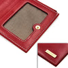 Women'S Genuine Leather Wallet RFID Blocking Credit Card Holder Zipper Purse Cell Phone Handbag