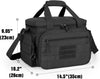 Tactical Gun Range Bag for 4 Handguns, Pistol Shooting Range Bag with 6X Magazine Slots and Extra Pockets for Ammo and Essentials