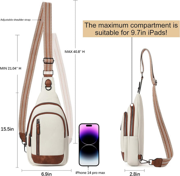 Crossbody Bags for Women Cross Body Bag for Woman Sling Bag for Women Crossbody Bag Leather Sling Backpack Travel