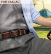 Men Belt-Genuine Leather Belt for Men Dress Casual Golf Jeans 1 3/8"