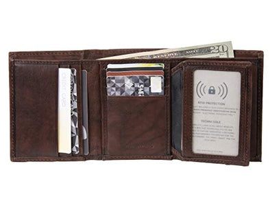 Kenneth Cole Rfid Genuine Leather Slim Trifold Wallet