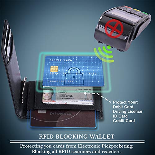  RUNBOX Wallet for Men Slim 11 Credit Card Holder Slots