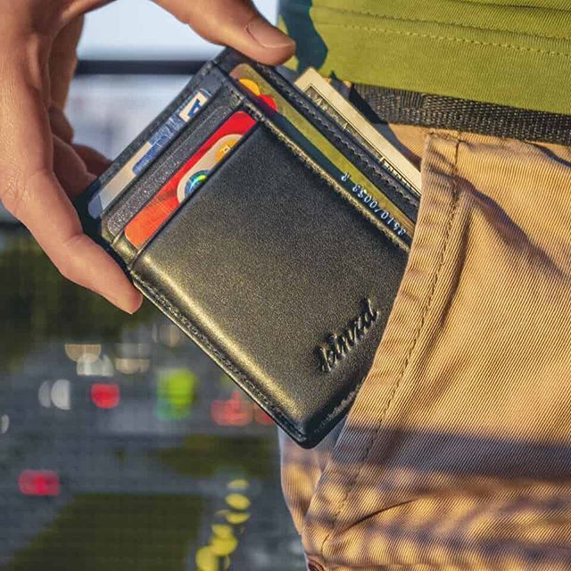  kinzd Money Clip, Front Pocket Wallet,Leather RFID