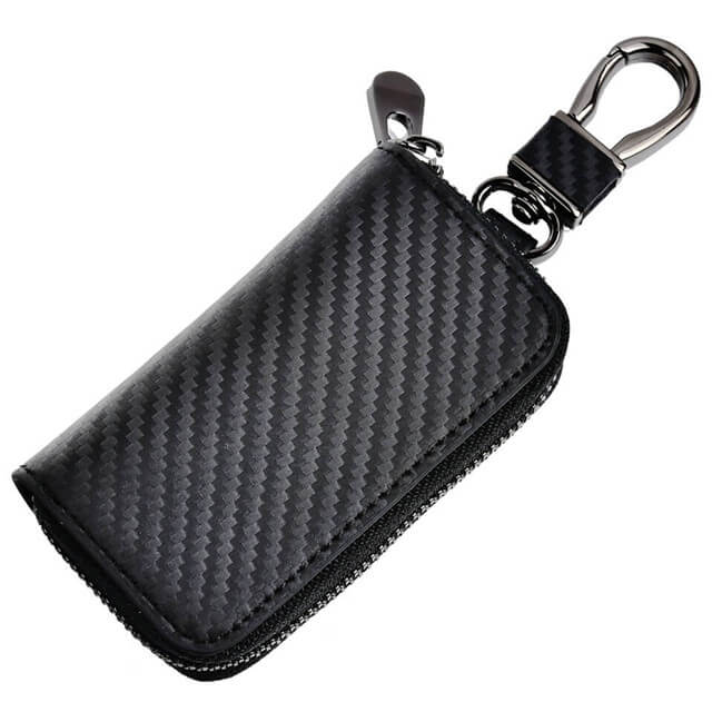 Original Leather Men Fashion Multifunction Coin Wallet Car Remote Case Key Ring Case Holder Chain