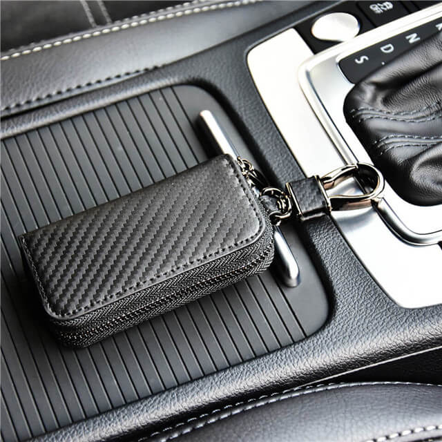 Key Case Multi-function Leather Key Case Car Key Bag For Faraday